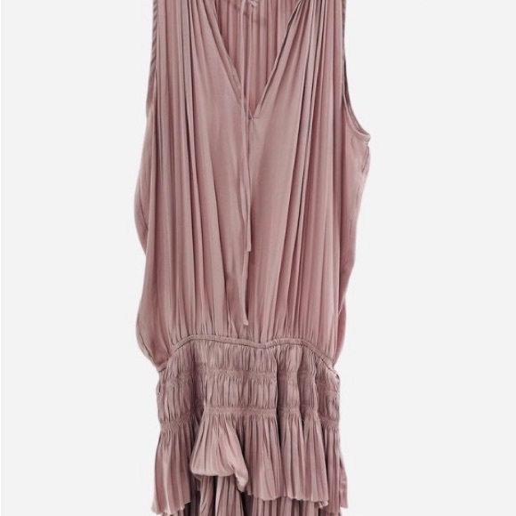 Anthropology Current Air Blush Pleated Mini Dress XS - Picture 9 of 14